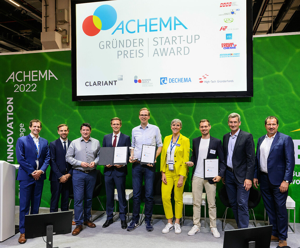 Winners of the ACHEMA 2022 Start-Up Award