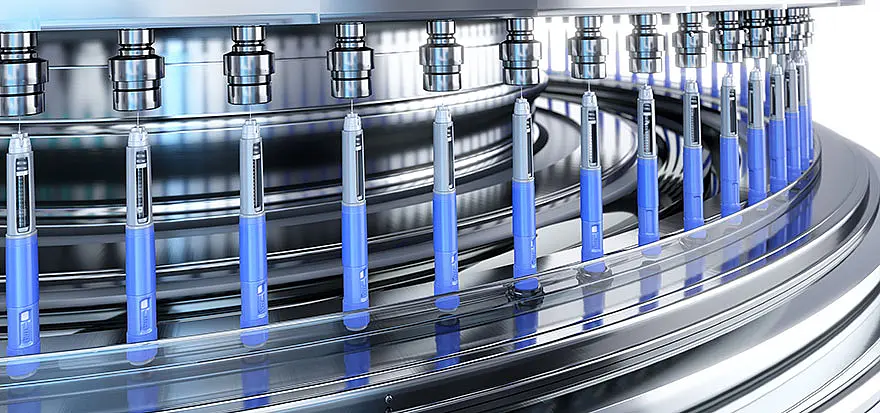 Injection pen filling line