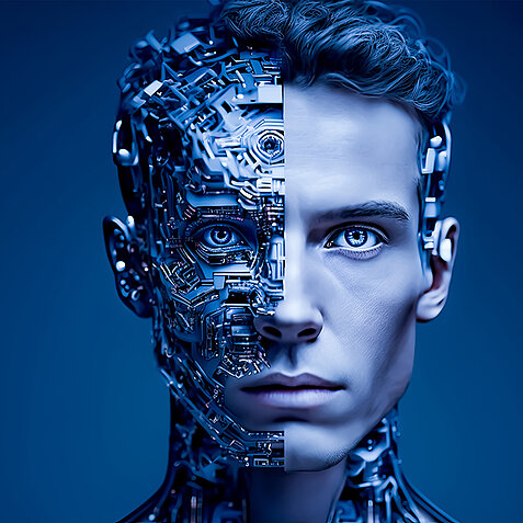 Künstliche Intelligenz im humanoiden Kopf