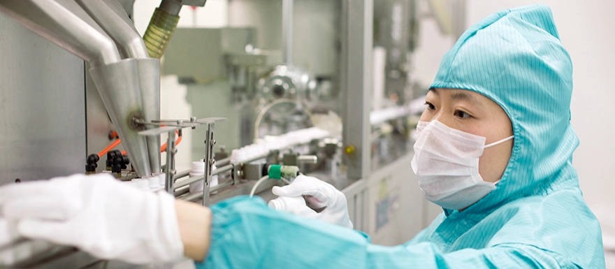Pharmazeutischer Fabrikarbeiter