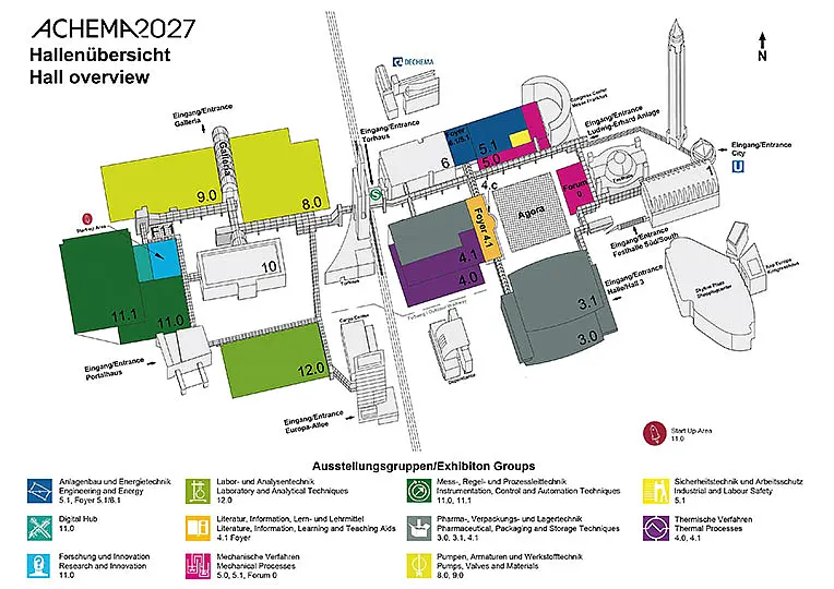 Hallenübersicht Start-up Area