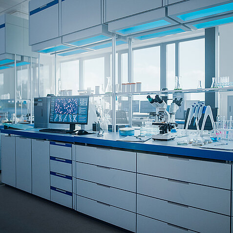 Modern medical research laboratory