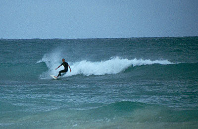 Surfer at Santa Maria