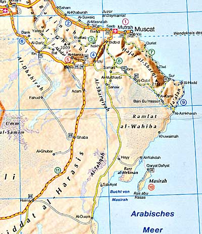 Map of the Sultanate