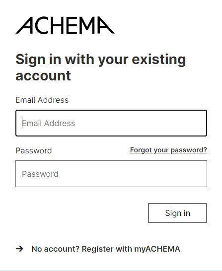 Login to myACHEMA